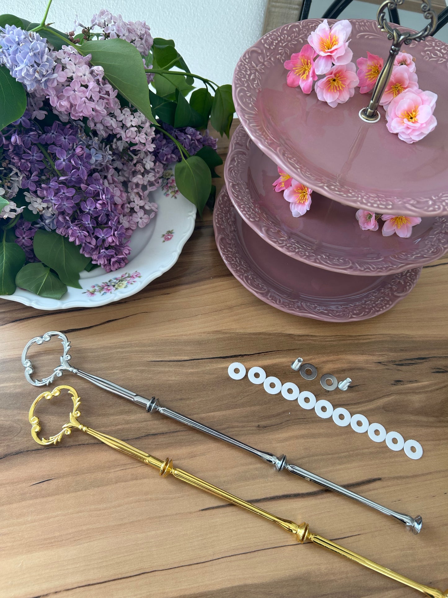 Etagerestange Variante: Krone Silber