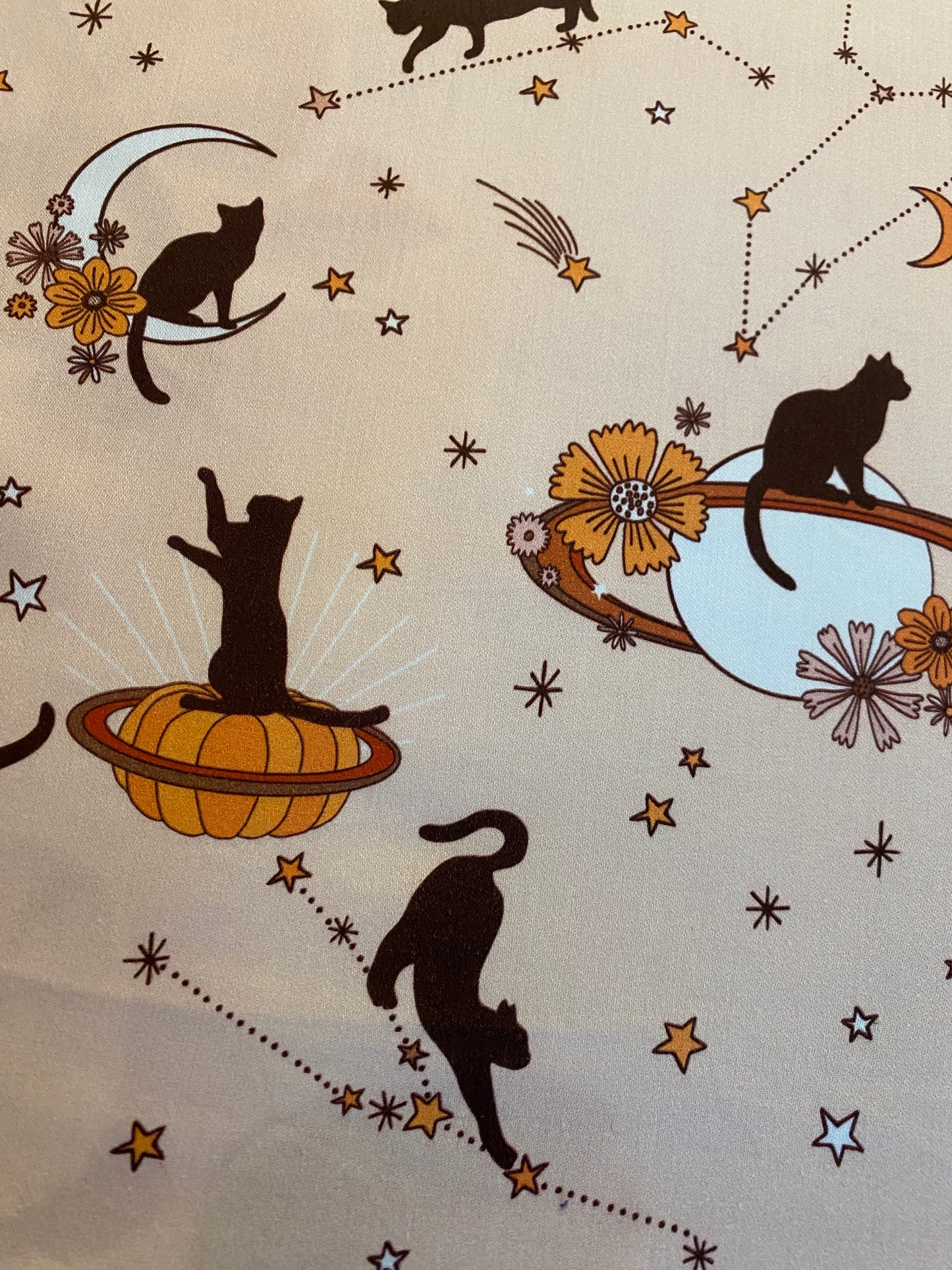 Cats on Stars 🐈 Baumwollstoff