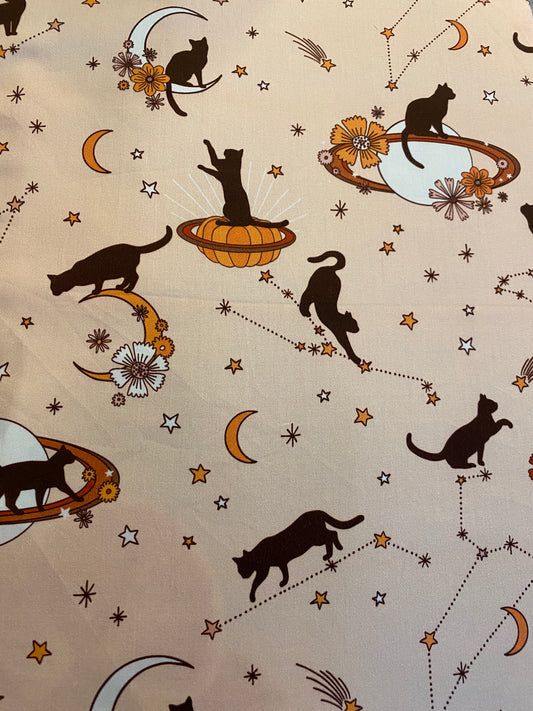 Cats on Stars 🐈 Baumwollstoff