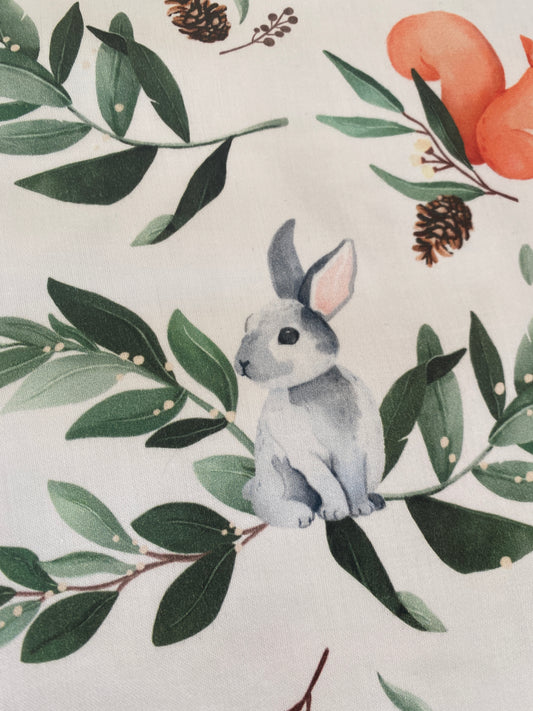 Stoffe Baumwollstoff Hase Aquarell